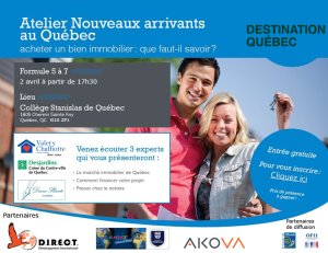 Atelier Conférence Destination Québec immobilier